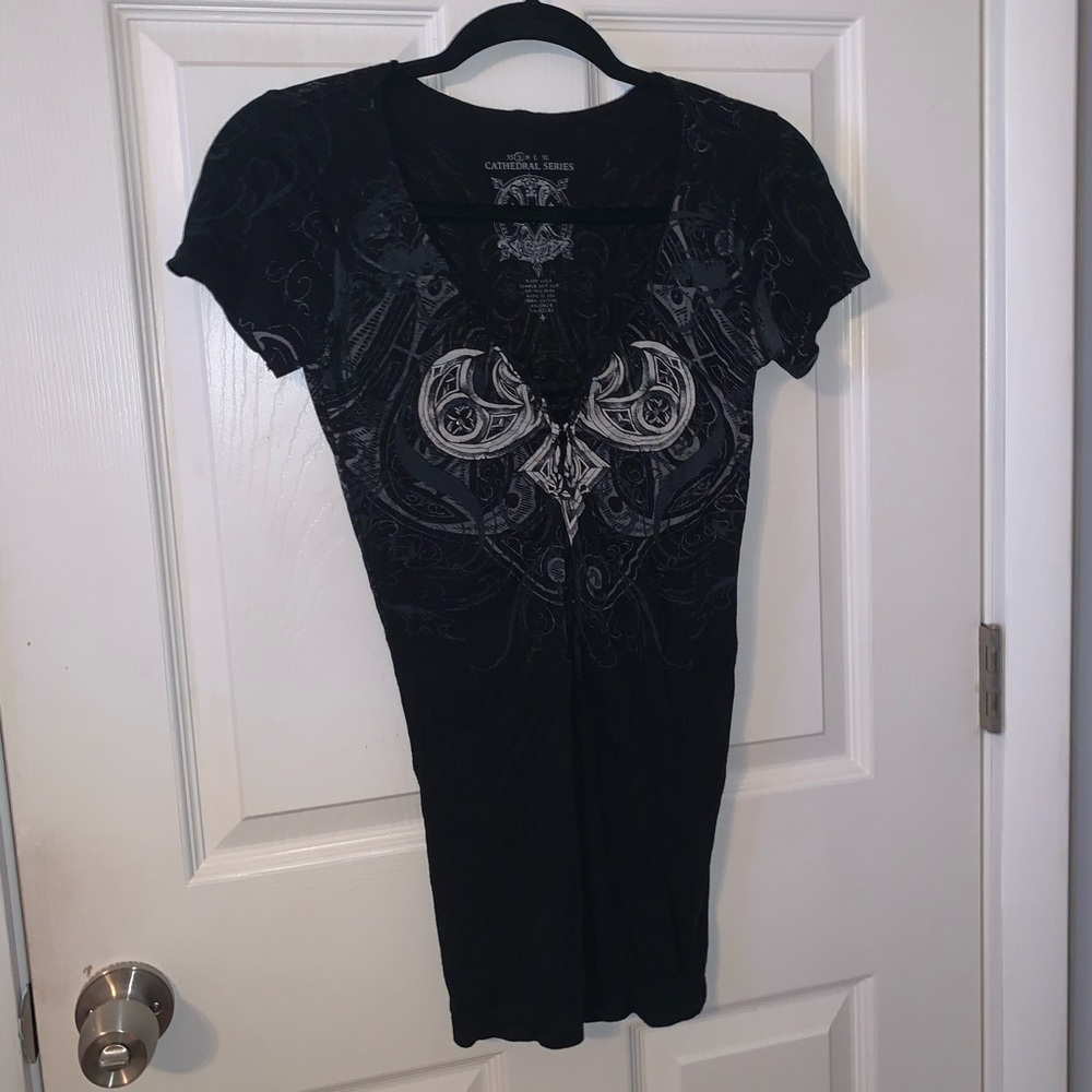 Cathedral series black and white top size small
